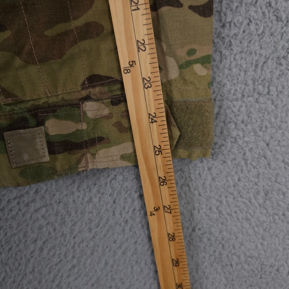 US Army Jacket Mens Medium Long Green Camo ACU Coat Insect Repellant Rip Stop - Picture 9 of 16